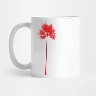 red black palm tree design Mug